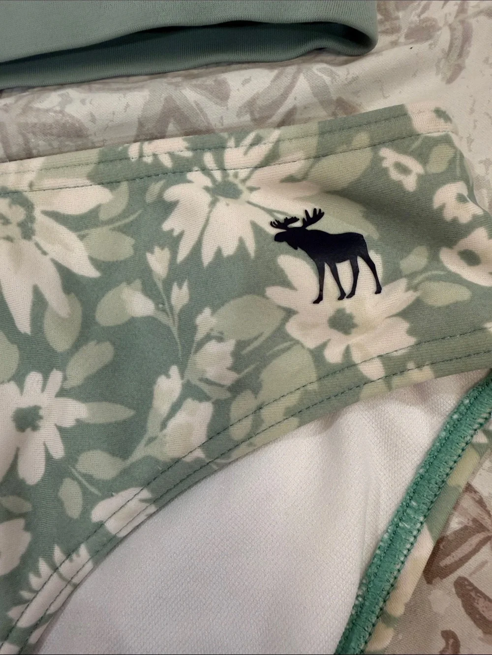 abercrombie kids Sage Green Floral Bikini Set